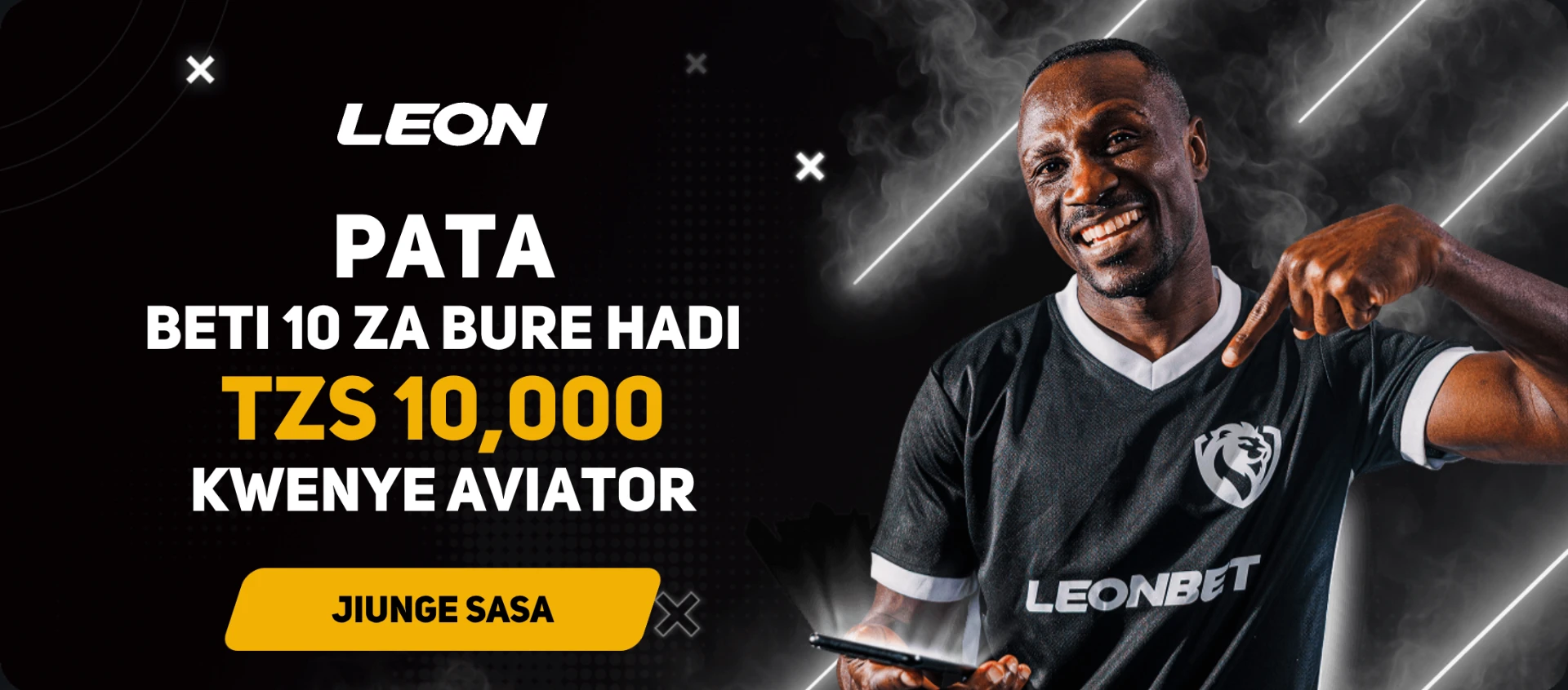 Beti 10 za bure hadi TZS 10,000 kwenye Aviator