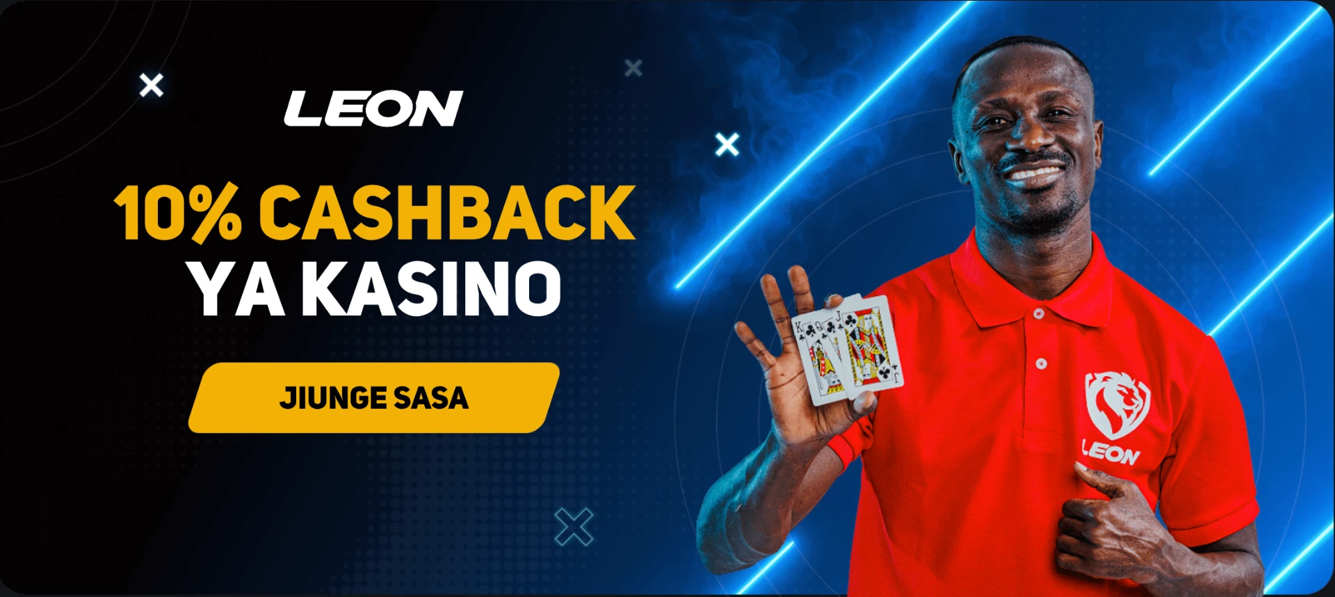 Cashback ya kasino 10% LEON
